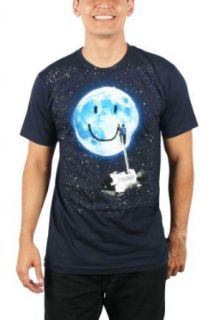 Imaginary Foundation   Mens Moon Tag T Shirt in Navy, Size X Large, Color Navy Clothing