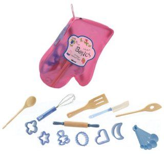 Children's Bella Bistro Basic Kitchen Utensils Gift Set presented in a vinyl "oven mitt" storage bag *Great Gift Idea*: Toys & Games