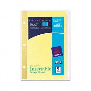 AVE11102   Avery WorkSaver Insertable Tab Index Dividers  Binder Index Dividers 