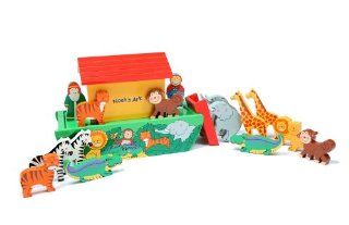 Toy Workshop Medium Noah's Ark with 14 Animals: Toys & Games
