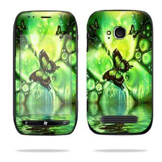 Protective Vinyl Skin Decal Cover for Nokia Lumia 710 4G Windows Phone T Mobile Cell Phone Sticker Skins Mystical Butterfly Cell Phones & Accessories