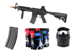 A&K M4 CQB RIS Airsoft Gun Starter Kit Package : Airsoft Rifles : Sports & Outdoors
