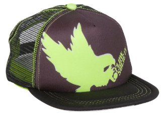 Flow Society Authentic Lacrosse Gear Lax Eagle Trucker Foam and Mesh snapback 100% Polyester size small black neon green : Sporting Goods : Sports & Outdoors