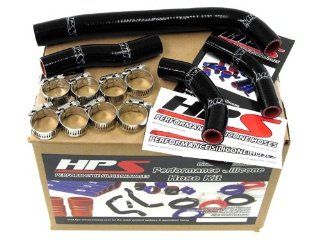 HPS (57 1235 BLK) Black Silicone Radiator Hose Kit for Honda CRF250R: Automotive
