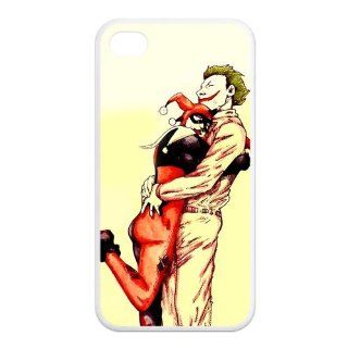 Batman Happy The Joker and Harley Quinn Hug Unique Durable TPU Rubber Case Skin for iPhone 4/4s: Cell Phones & Accessories