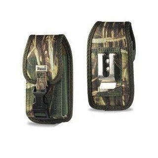 Sprint LG Rumor Reflex Heavy Duty Rugged Camoflauge Canvas Case with Clip Closure and Metal Clip on the back. Also has canvas belt loop underneath the clip. Great for Hiking, Camping, Outdoor and Construction Work with Antenna booster and Stylus.: Cell Pho