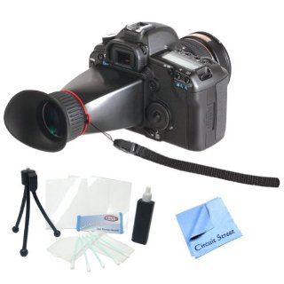 Professional LCD Viewfinder Kit For Panasonic Lumix DMC GH3, DMC G5, DMC GF5 Micro 4/3 Digital Cameras. Also Includes Cleaning Kit, LCD Screen Protectors & CS Microfiber Cleaning Cloth : Camcorders : Camera & Photo