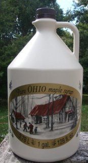 Amish Gathered Ohio Country Pure Maple Syrup gallon. Gathered the Old Fashioned Primitive Country Way By the Ohio Amish. Maple Syrup Is a Pure Product That Results From the Efforts of Many Labor Intensive and Time Consuming Hours. Although Laborious to Pro
