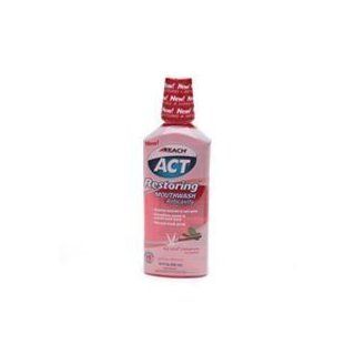 Act Restoring Mouthwash Anticavity Icy Cool Cinnamon   18 Oz: Health & Personal Care