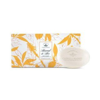 Almond and Aloe 3 Bar Soap Set 5.2ozea by Caswell Massey: Health & Personal Care