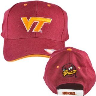 NCAA Virginia Tech Hokies Maroon Velcro Closure Cap : Sports Fan Baseball Caps : Sports & Outdoors