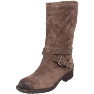 Franco Sarto Women's Point Motorcycle Boot, Taupe Washed Cow Suede, 5 M US Shoes