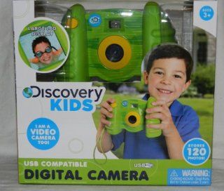 Discovery Kids Green Digital Camera (Ages 3+) (Also a Video Camera & USB Compatible) (Stores 120 Photos): Toys & Games