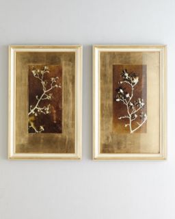 Gold Leaf Branches I Print   John Richard Collection