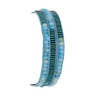 Blue and Green Wrap Around Beaded Bracelet for Women Jewelry Costume Indian Jewelry
