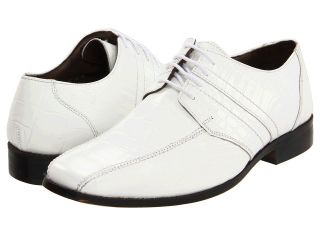 Stacy Adams Pietro Mens Lace up Bicycle Toe Shoes (White)