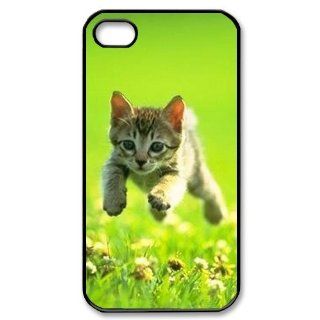 Custom Because cats Cover Case for iPhone 4 WX345 Cell Phones & Accessories