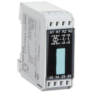 Siemens 3TX7003 1CB00 Interface Relay, Narrow Design, Cage Clamp Terminal, For Low Heights Between Tiers, Output Interface With Relay Output, 2 NO Contact, 22.5mm Width, 24VAC/DC Control Supply Voltage: Din Mount Relays: Industrial & Scientific