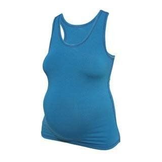 Prana Bamtex Yoga Maternity Tank Top   Use for pregnancy and beyond (Small, Teal) at  Womens Clothing store: Athletic Maternity Shirts