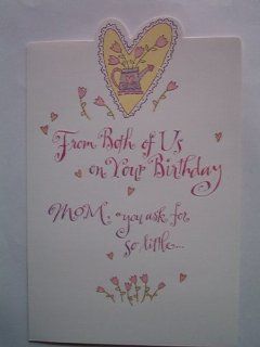 American Greetings Card, Birthday for Mom from Both of Us: Everything Else