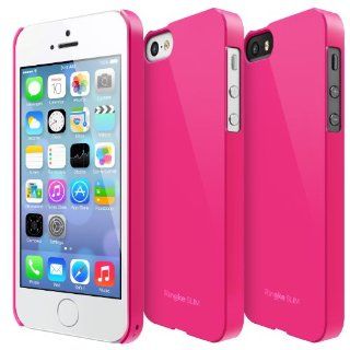[Better Grip] Ringke SLIM iPhone 5 / 5S Case [LF PINK] SUPER SLIM + LF DUAL COATED + PERFECT FIT Anti Scratch Surface Premium Hard Case Cover w/ Full access to all functions for Apple iPhone 5S / 5 [ECO Package] * Does Not Include Free Screen Protector.: 