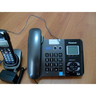 Panasonic KX TG9392T 2 Line Corded/Cordless Phone with Answering System, Metallic Black, 2 Handsets : Cordless Telephones : Electronics