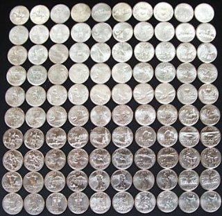 1999   2008 50 state Quarter sets 50 D and 50 P quarter Coins, totally 100 coins: Toys & Games