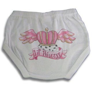 Light of Mine Designs Little Princess Tattoo Diaper Cover/Panty Brief, Newborn : Infant And Toddler Bloomers : Baby