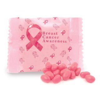 Breast Cancer Awareness Pink Jelly Beans in Flow Pack (1oz) : Packaged Spiced Hams : Grocery & Gourmet Food