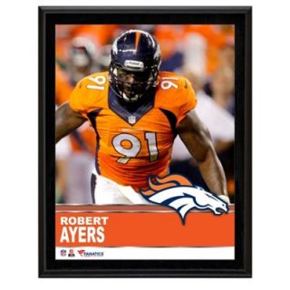 Robert Ayers Denver Broncos Sublimated 10.5 x 13 Plaque
