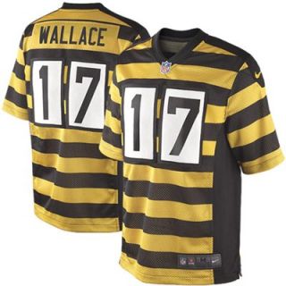 Nike Mike Wallace Pittsburgh Steelers Youth Throwback Game Jersey   Black/Gold