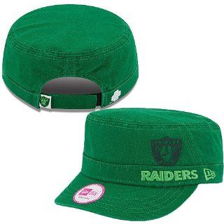 Women's New Era Oakland Raiders St. Patrick's Day Military Hat Adjustable : Sports Fan Baseball Caps : Sports & Outdoors