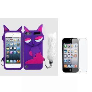 Soft Skin Case Fits Apple iPod Touch 5 (5th Generation) Baby Purple Fox Pastel Skin + LCD Screen Protective Film (does NOT fit iPod Touch 1st, 2nd, 3rd or 4th generations) Cell Phones & Accessories