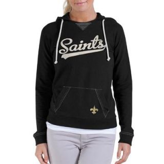 47 Brand New Orleans Saints Womens Upperdeck Hoodie   Black