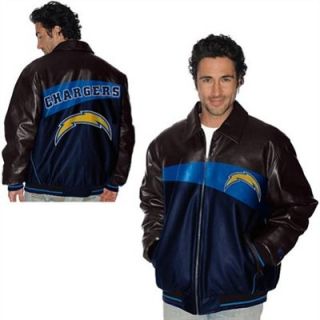 G III San Diego Chargers Faux Leather Jacket