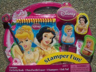 Disney Princess Stamper Fun Contains 1 Activity Book, 1 Pencil with Eraser, 3 Stampers and 1 Ink Pad: Toys & Games