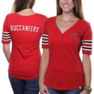 47 Brand Tampa Bay Buccaneers Ladies Playoff T Shirt   Red