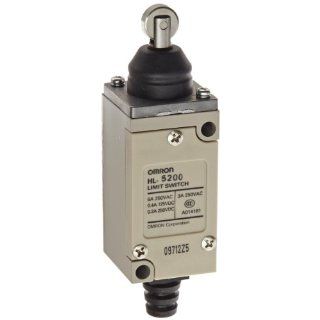 Omron HL 5200 General Purpose Miniature Limit Switch, Remote Control Wire, Sealed Roller Plunger, Silver Riveted Contact: Electronic Component Limit Switches: Industrial & Scientific