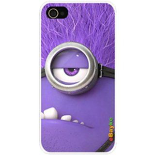 ke Apple iPhone 5 At&t Sprint Verizon Funny Cartoon Despicable Me 2 Minions Purple Minion Evil Minions Pattern Snap on Case Cover Protective Skin: Cell Phones & Accessories