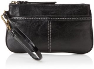 The SAK Iris Large Wristlet Clutch,Black Onyx,One Size: Shoes