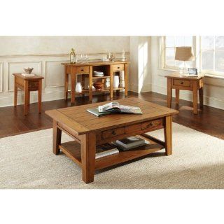 Shop Steve Silver Liberty Chairside End Table   Oak at the  Furniture Store