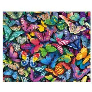 Visual Echo 3D Effect Butterfly Magic 3D Mini Lenticular Puzzle 35pc: Toys & Games