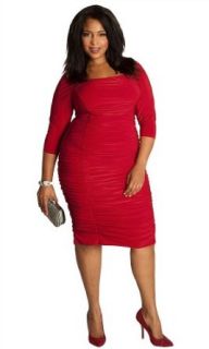 IGIGI Women's Plus Size Felina Dress in Crimson 12