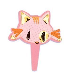 Pink CAT Kitty (12) Plastic Baby Shower Party Cupcake Cake Decors Pics Picks: Toys & Games