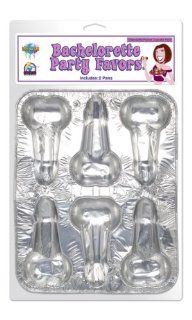 Pipedream Products Bachelorette Party Disposable Pecker Cupcake 2 Pack, Silver: Health & Personal Care