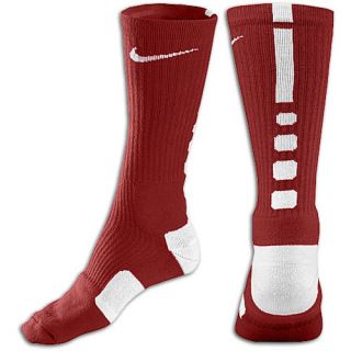 Nike Elite Basketball Crew Socks   Mens   Basketball   Accessories   Team Maroon/White