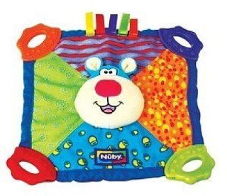 Nuby Teething Blankie. Squeak & Crinkle Teether & Blanket. Bear : Baby Teether Toys : Baby