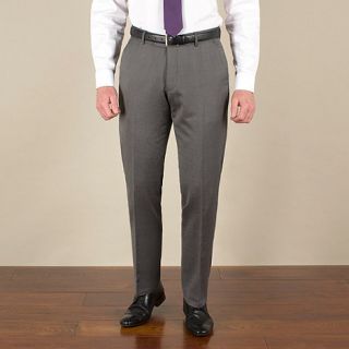 J by Jasper Conran Silver grey semi plain tailored fit trouser