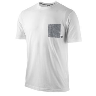 Jordan Fly Elephant Pocket T Shirt   Mens   Basketball   Clothing   White/Wolf Grey/Black