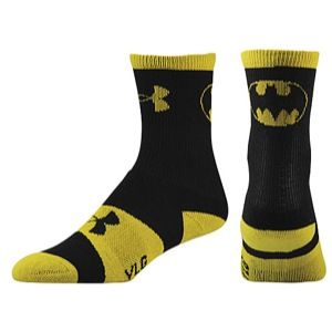 Under Armour Super Hero Crew Socks   Mens   Training   Accessories   Black/Yellow